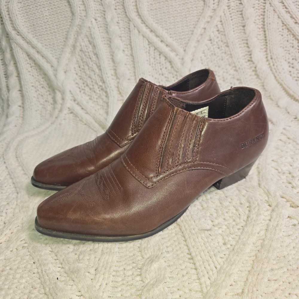 Durango Leather Boot Shoes Shooties Chocolate Western Ankle Booties Womens 7M